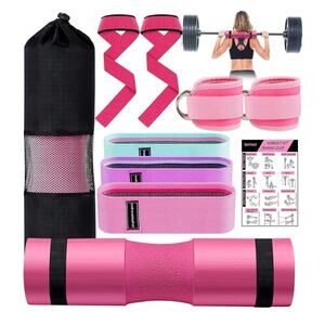 Barbell Pad Set for Squat,10 PCS with Carry Bag
